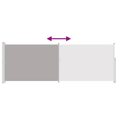 Ausziehbare Seitenmarkise 160x500 cm Grau