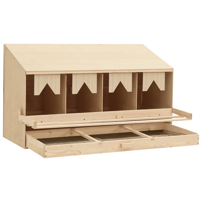 vidaXL 4er Legenest 106x40x59 cm Massivholz Kiefer