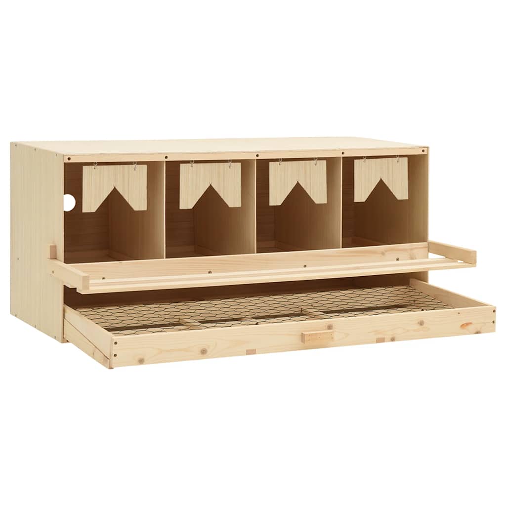 vidaXL 4er Legenest 106x40x45 cm Massivholz Kiefer