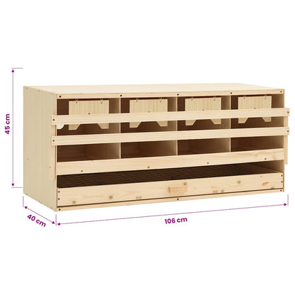 vidaXL 4er Legenest 106x40x45 cm Massivholz Kiefer