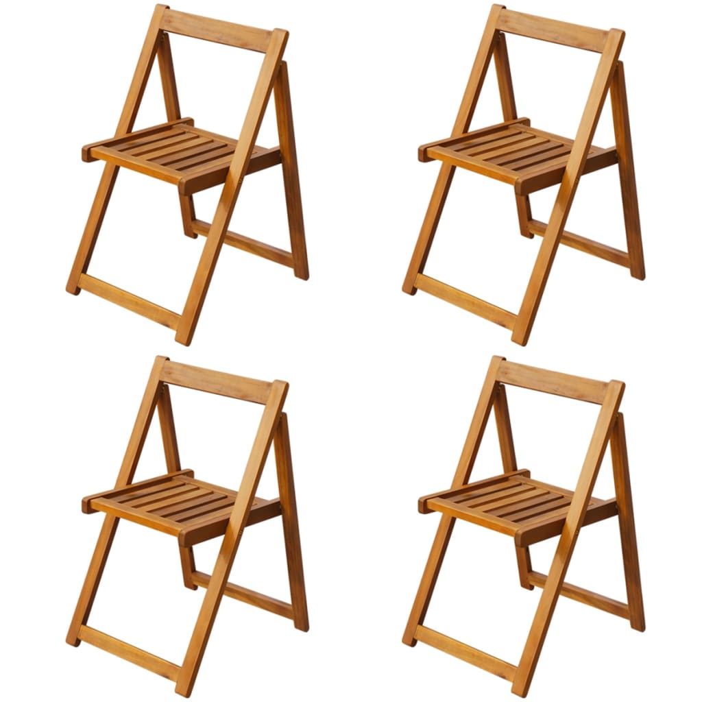 5-tlg. Garten-Essgruppe Klappbar Akazie Massivholz