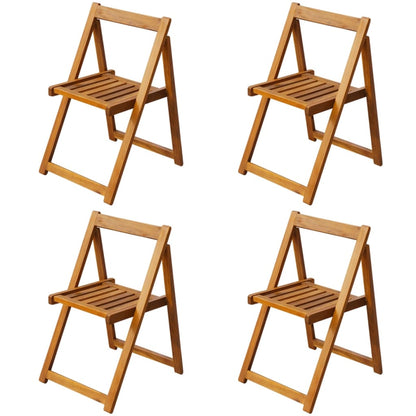 5-tlg. Garten-Essgruppe Klappbar Akazie Massivholz