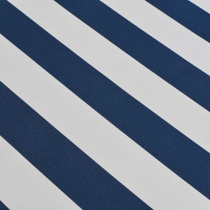 vidaXL Gelenkarmmarkise 350 cm Blau/Weiß