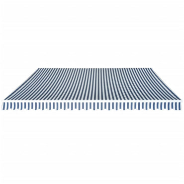vidaXL Gelenkarmmarkise 500 cm Blau/Weiß