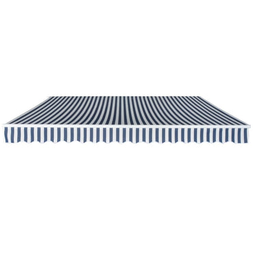 vidaXL Gelenkarmmarkise 400 cm Blau/Weiß