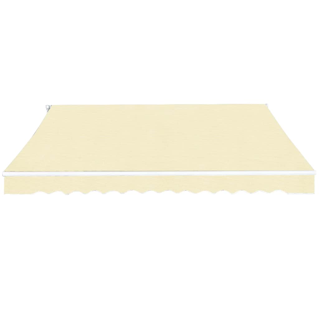 vidaXL Gelenkarmmarkise 400 cm Cremeweiß