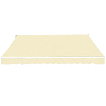 vidaXL Gelenkarmmarkise 400 cm Cremeweiß