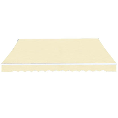vidaXL Gelenkarmmarkise 400 cm Cremeweiß