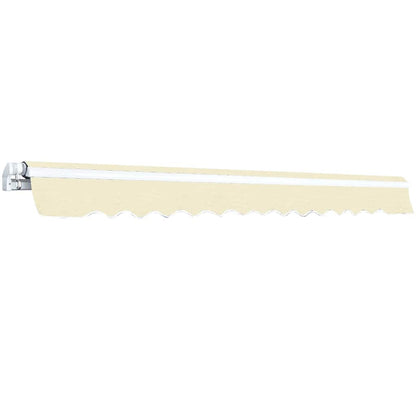 vidaXL Gelenkarmmarkise 400 cm Cremeweiß
