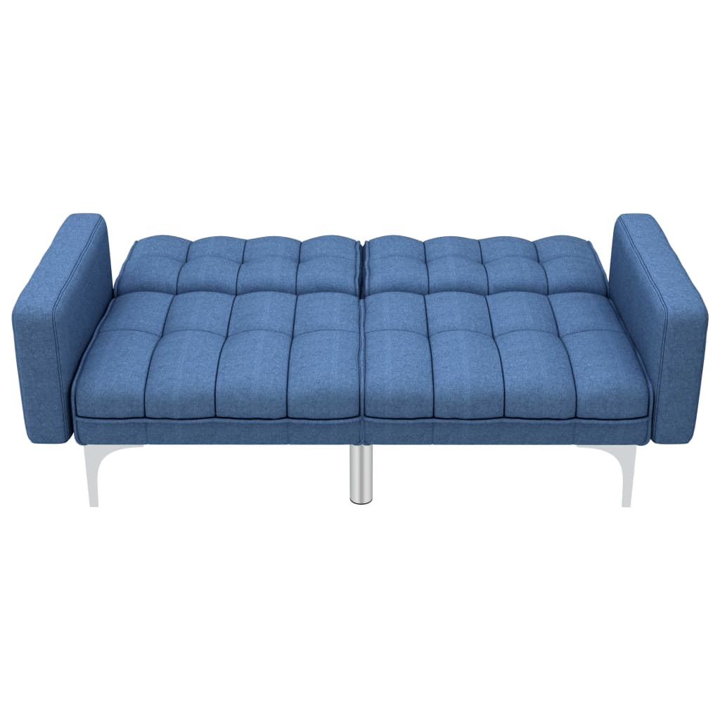 vidaXL Schlafsofa Blau Stoff