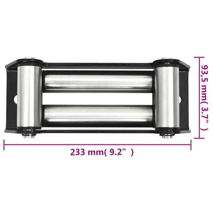 vidaXL 4-Wege-Rollenseilfenster Stahl 5000-6000 lbs