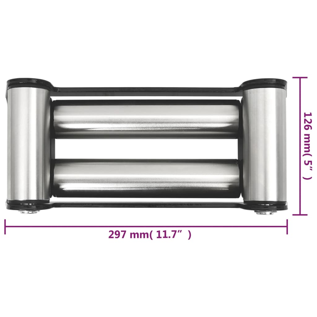 vidaXL 4-Wege-Rollenseilfenster Stahl 8000-13000 lbs