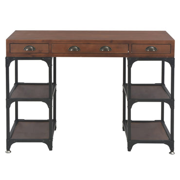 vidaXL Schreibtisch mit 3 Schubladen 110x50x78 cm Massivholz Tanne