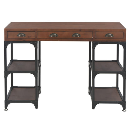 vidaXL Schreibtisch mit 3 Schubladen 110x50x78 cm Massivholz Tanne
