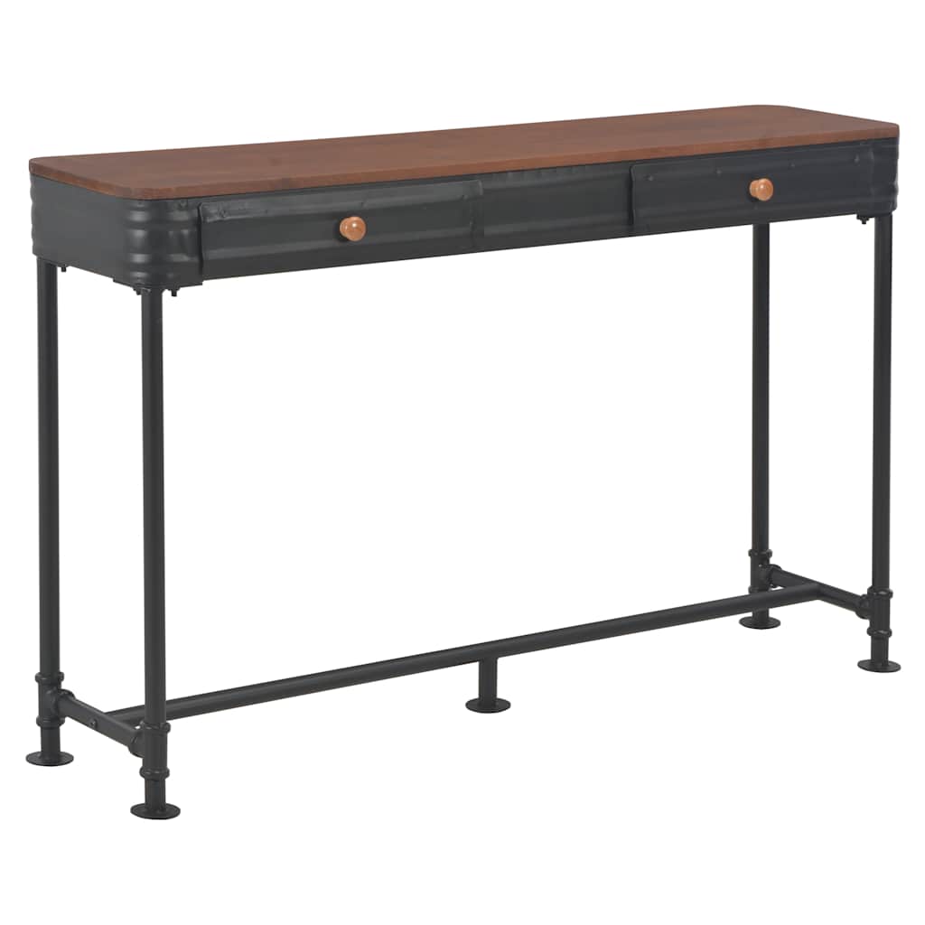 vidaXL Konsolentisch mit 2 Schubladen 120x30x75 cm Massivholz Tanne