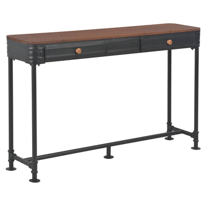 vidaXL Konsolentisch mit 2 Schubladen 120x30x75 cm Massivholz Tanne