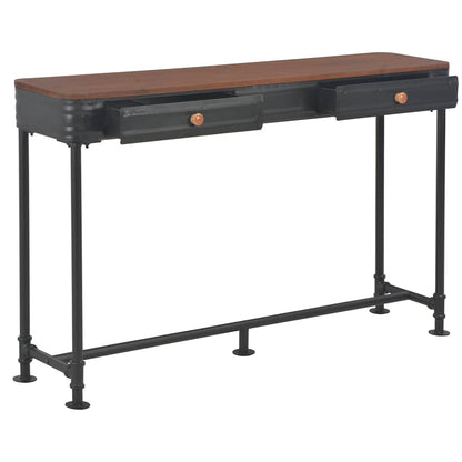 vidaXL Konsolentisch mit 2 Schubladen 120x30x75 cm Massivholz Tanne
