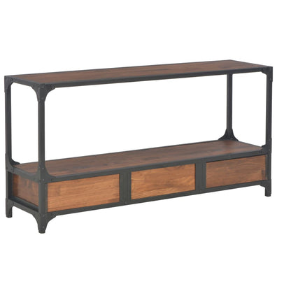 vidaXL Meuble TV 3 tiroirs 120x30x60 cm Bois de pin massif