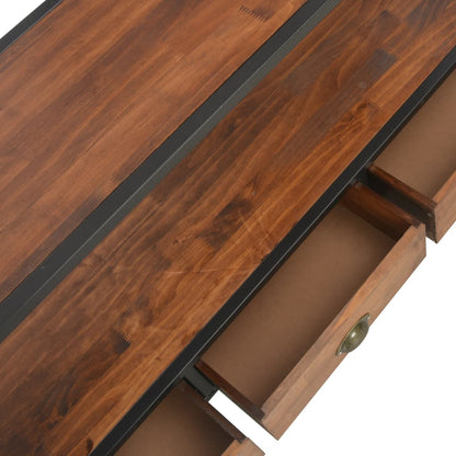 vidaXL Meuble TV 3 tiroirs 120x30x60 cm Bois de pin massif