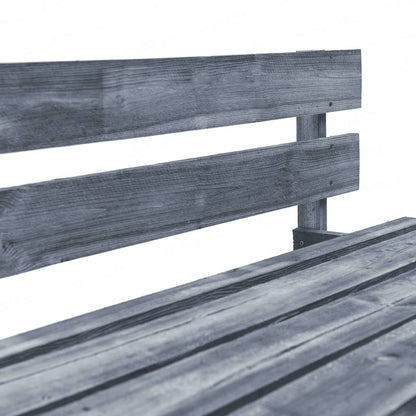 vidaXL Outdoor-Sofa Paletten mit Kissen in Grau Kiefernholz
