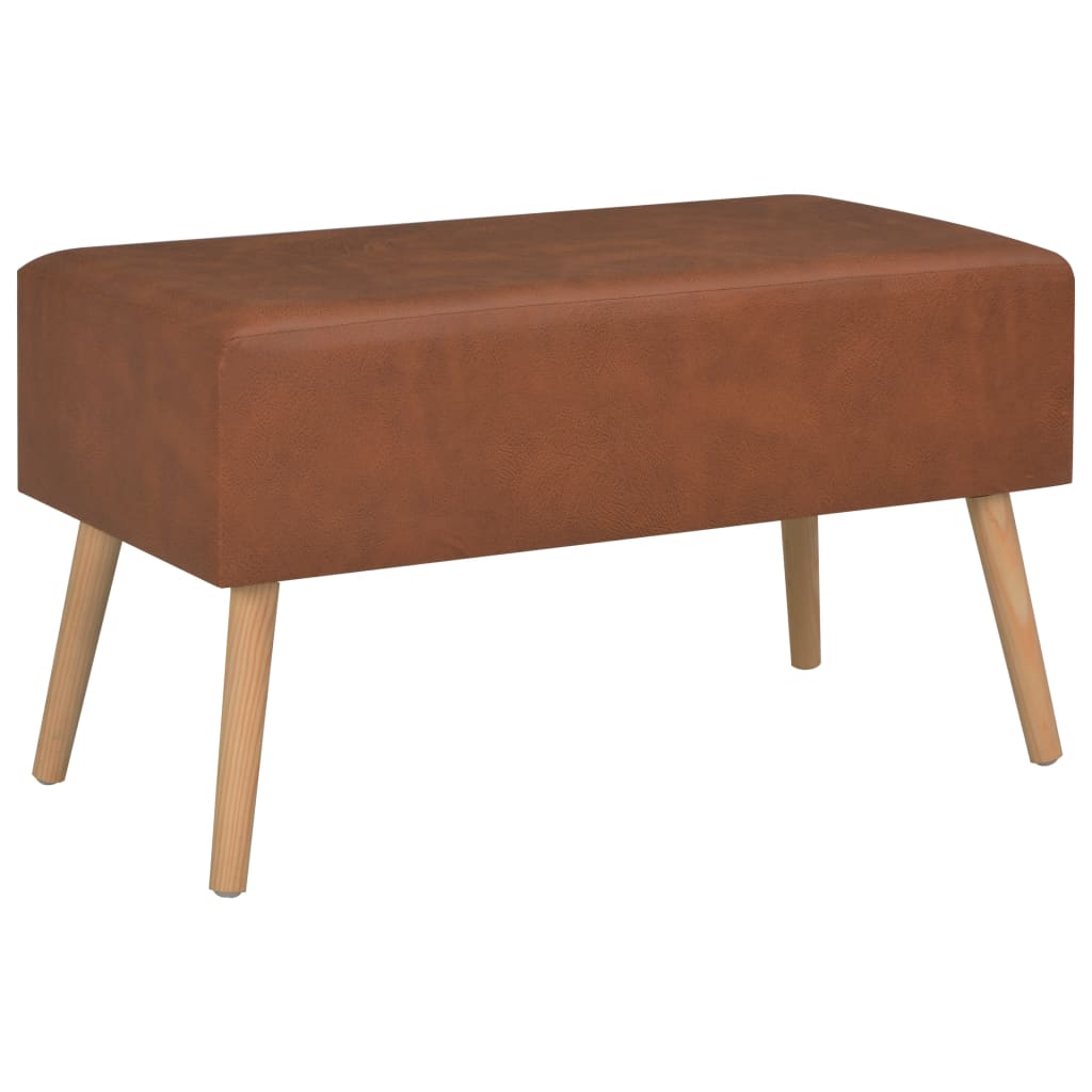 vidaXL Table basse marron 80x40x46 cm Similicuir