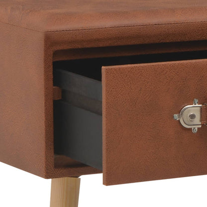vidaXL Table basse marron 80x40x46 cm Similicuir