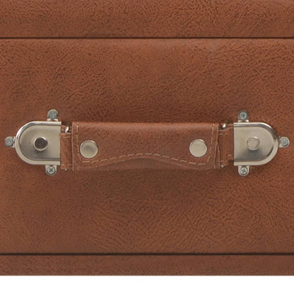 vidaXL Table basse marron 80x40x46 cm Similicuir