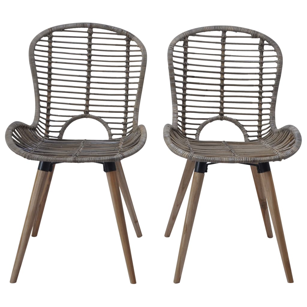 vidaXL Chaises de salle à manger 6 pcs Rotin naturel Marron