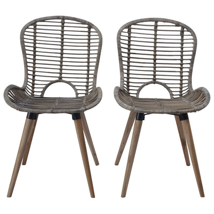 vidaXL Chaises de salle à manger 6 pcs Rotin naturel Marron