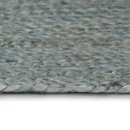 vidaXL Tapis fait à la main Jute Rond 150 cm Vert olive