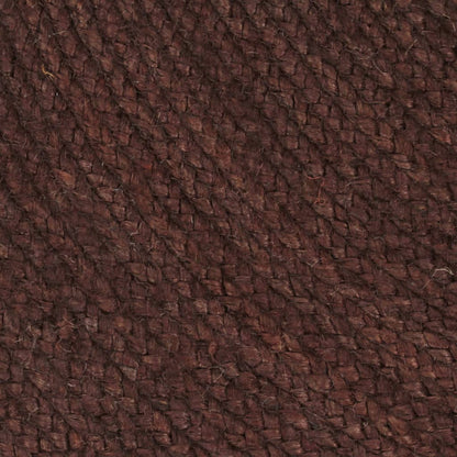 vidaXL Tapis fait à la main Jute Rond 90 cm Marron