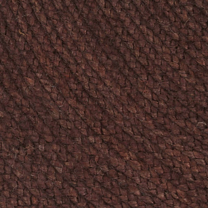 vidaXL Tapis fait main jute rond 150 cm marron