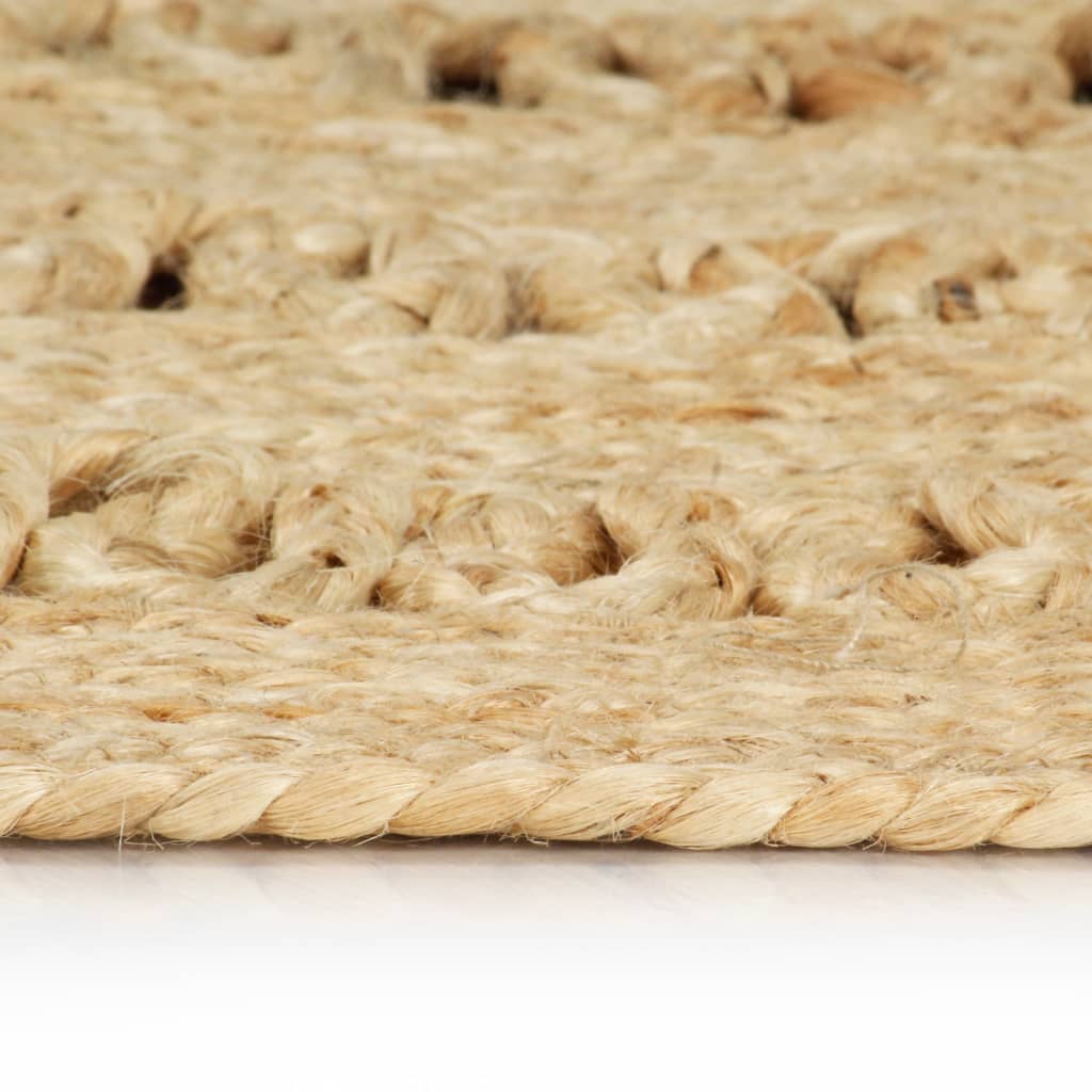 vidaXL Tapis tressé à la main en jute 90 cm