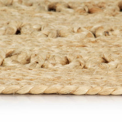 vidaXL Tapis tressé à la main en jute 90 cm