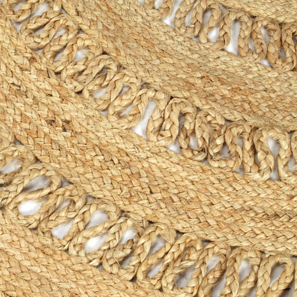 vidaXL Tapis tressé à la main en jute 90 cm