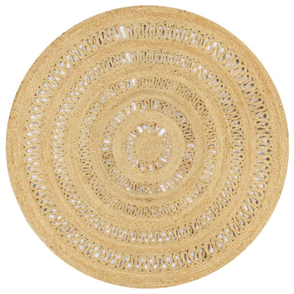 vidaXL Teppich Handgefertigt Geflochten Jute 150 cm