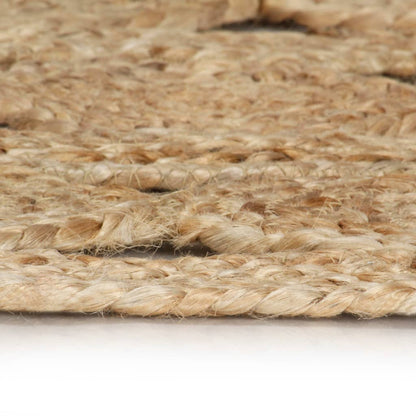 vidaXL Tapis tressé à la main en jute 90 cm