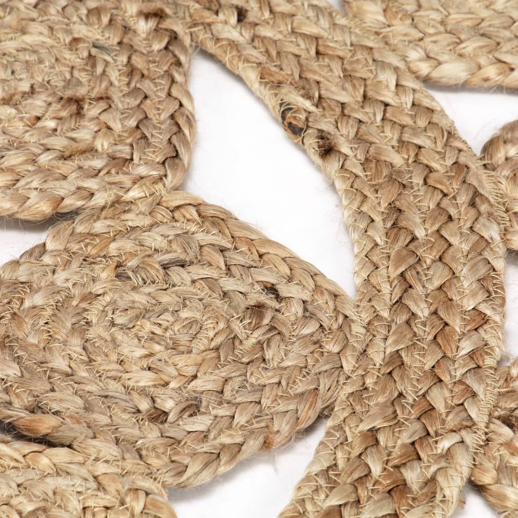 vidaXL Tapis tressé à la main en jute 90 cm