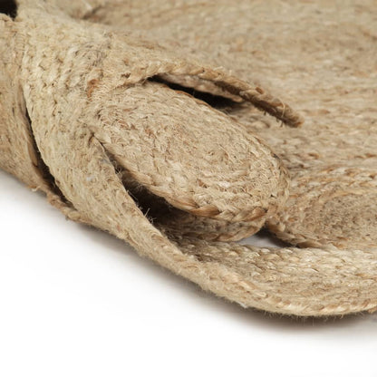 vidaXL Tapis tressé à la main en jute 90 cm