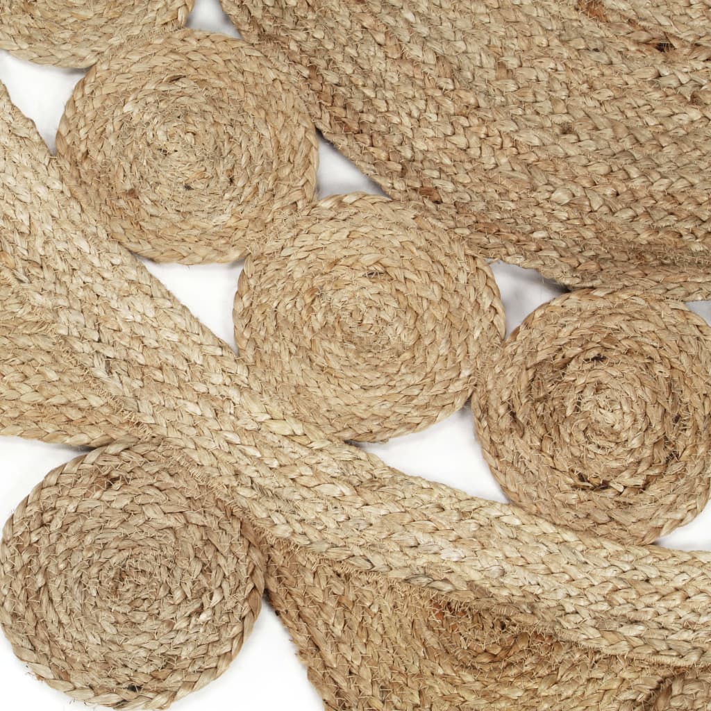 vidaXL Tapis tressé à la main en jute 90 cm