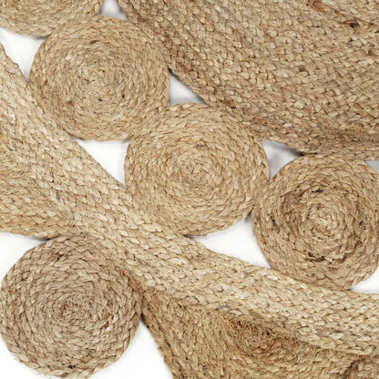 vidaXL Tapis tressé à la main en jute 90 cm