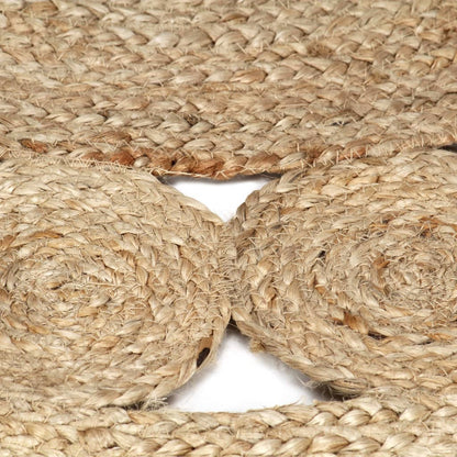vidaXL Tapis tressé à la main en jute 90 cm