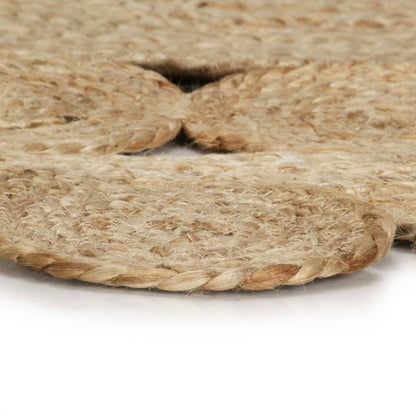 vidaXL Teppich Handgefertigt Geflochten Jute 150 cm