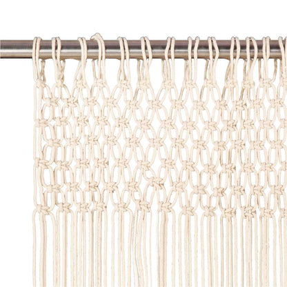 vidaXL Rideau en macramé 140x240 cm Coton