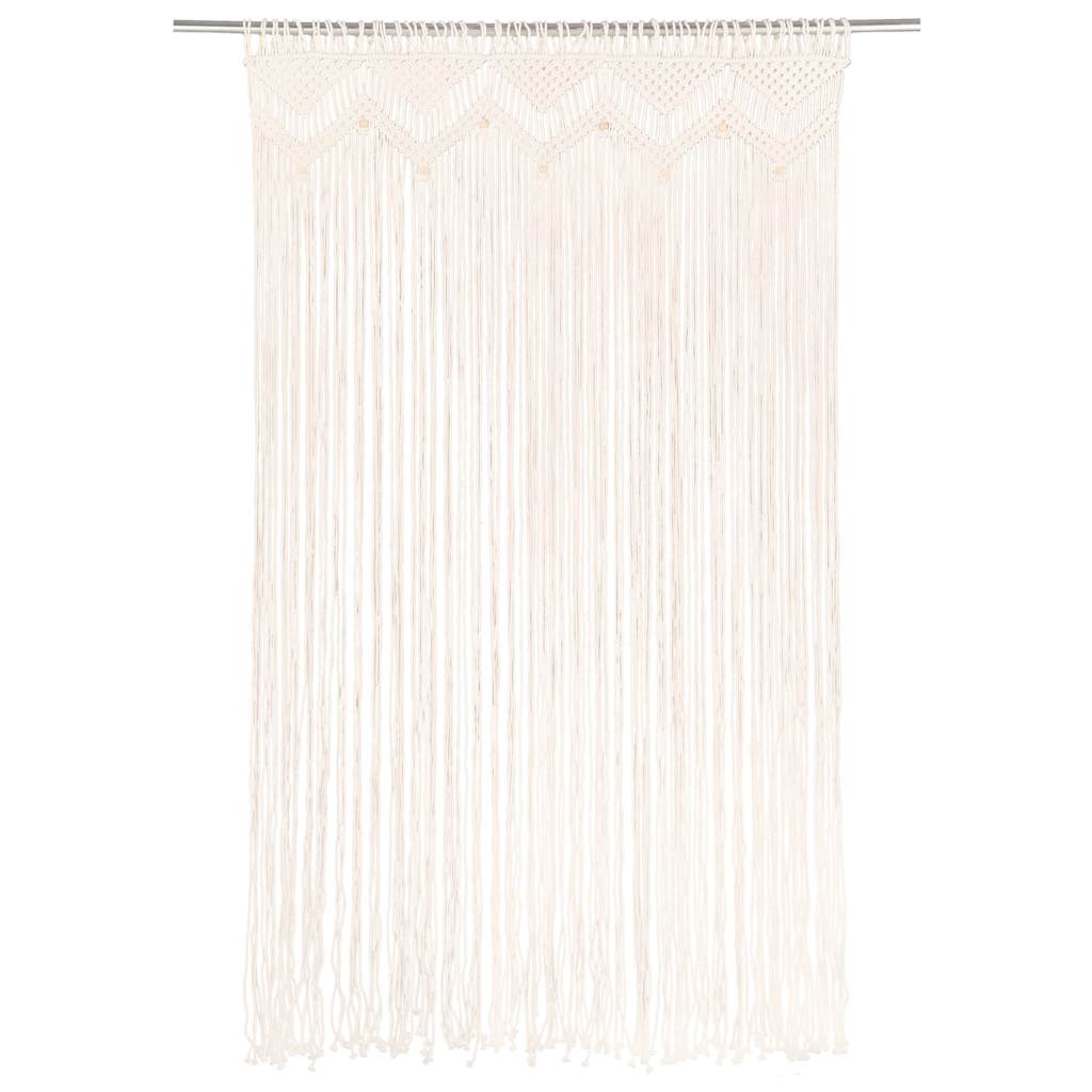 vidaXL Rideau en macramé 140x240 cm Coton