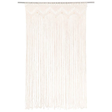 vidaXL Rideau en macramé 140x240 cm Coton