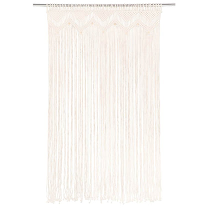 vidaXL Rideau en macramé 140x240 cm Coton