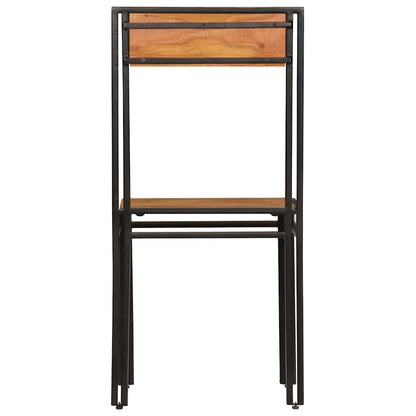 vidaXL Chaises de salle à manger 4 pcs Bois d'acacia massif