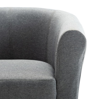 vidaXL Sessel Hellgrau Stoff