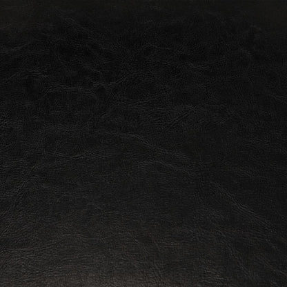 vidaXL Sessel mit Fußhocker Schwarz Kunstleder